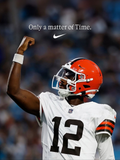 Cleaveland Brown Shedeur Sanders Only a matter of time Nike NFL Football Poster
