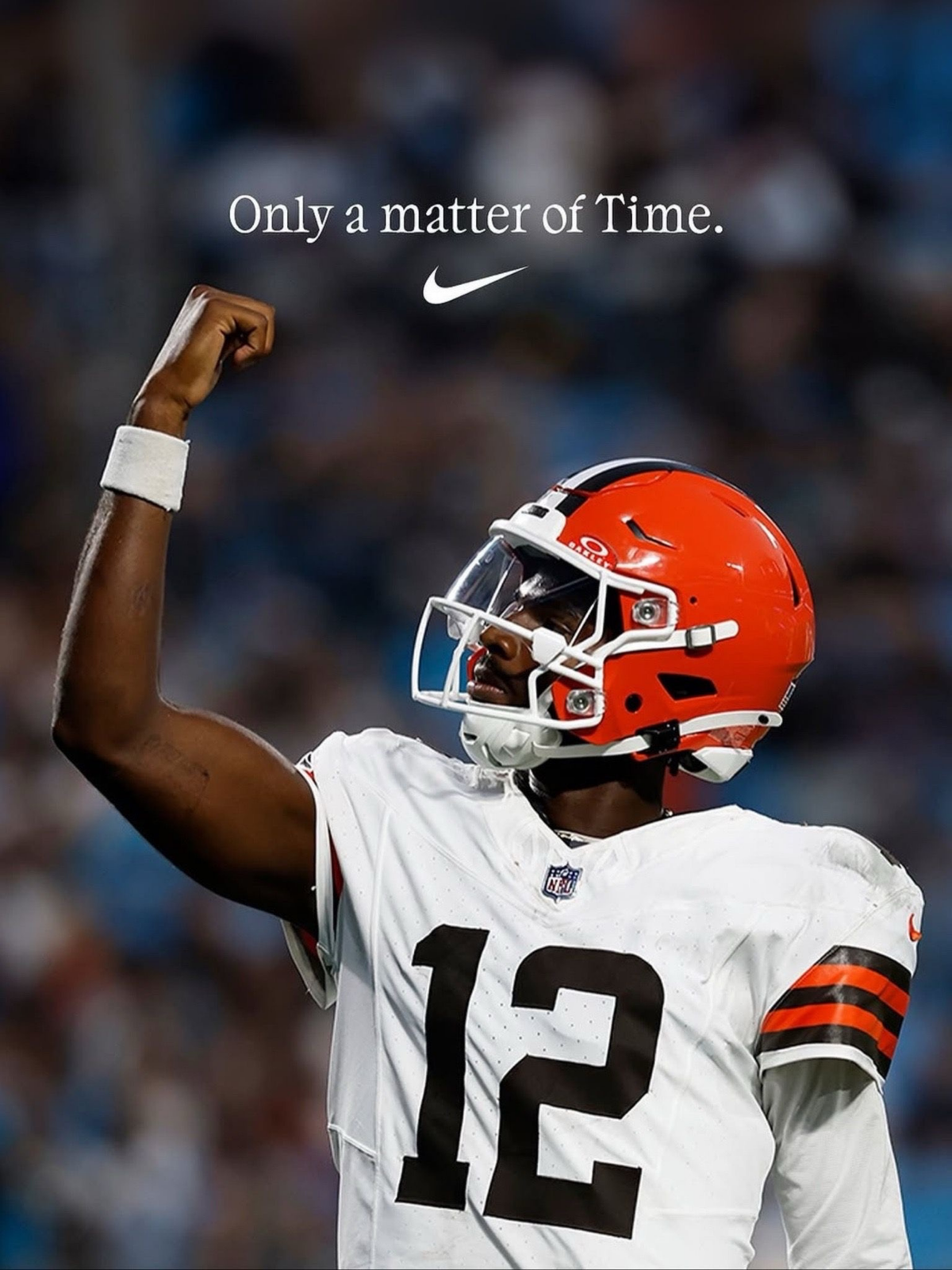 Cleaveland Brown Shedeur Sanders Only a matter of time Nike NFL Football Poster