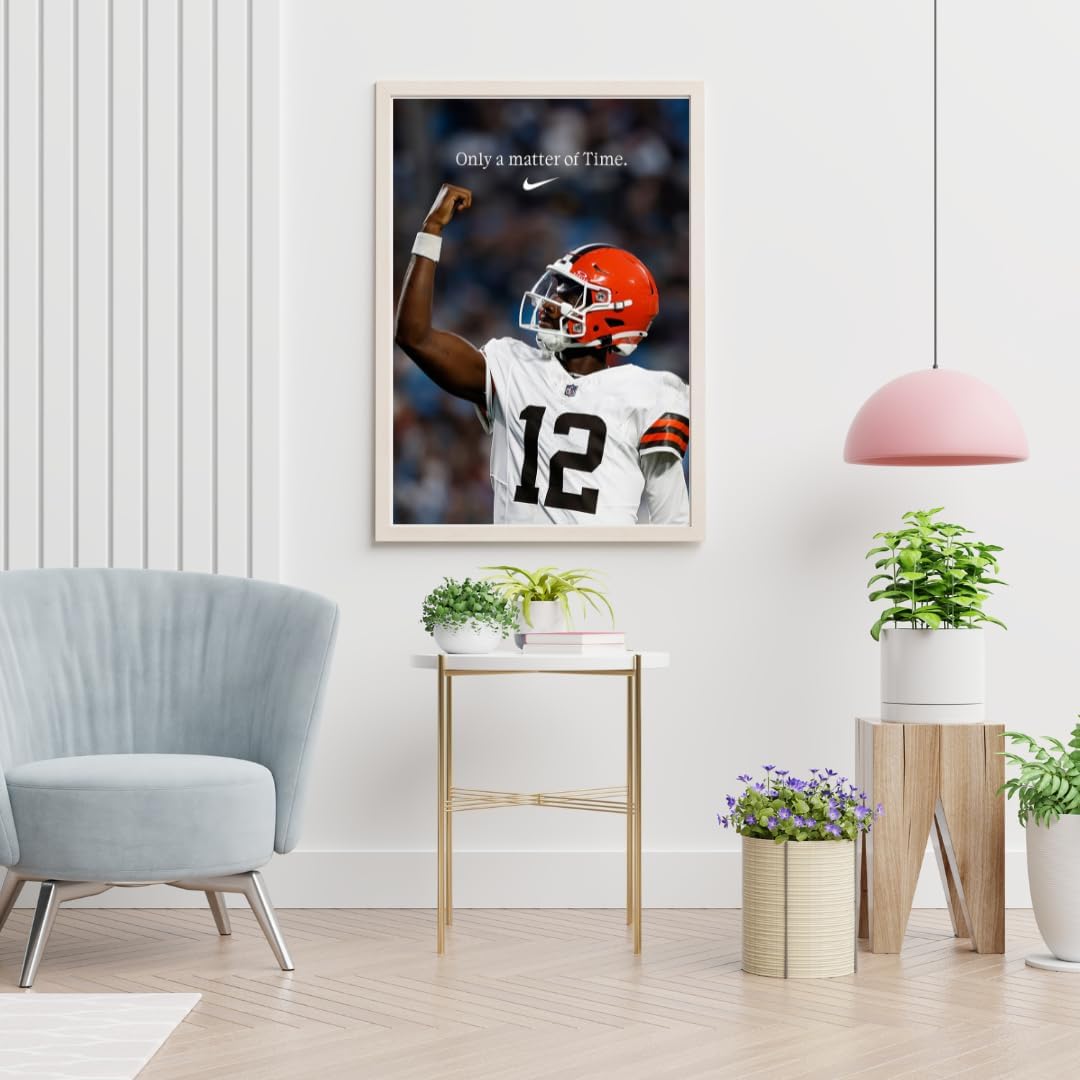 Cleaveland Brown Shedeur Sanders Only a matter of time Nike NFL Football Poster