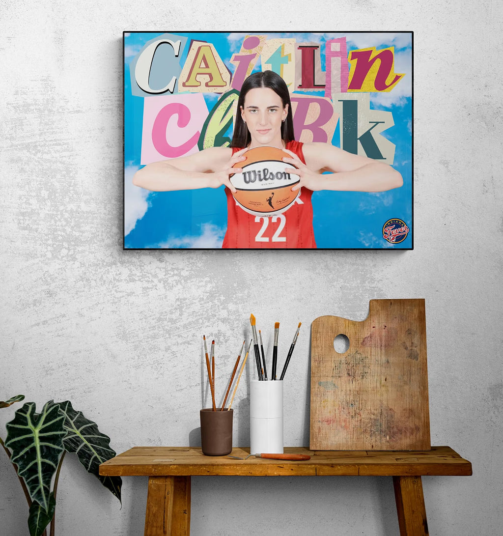 Caitlin Clark Indiana Fever Rise Above WNBA Basketball Poster