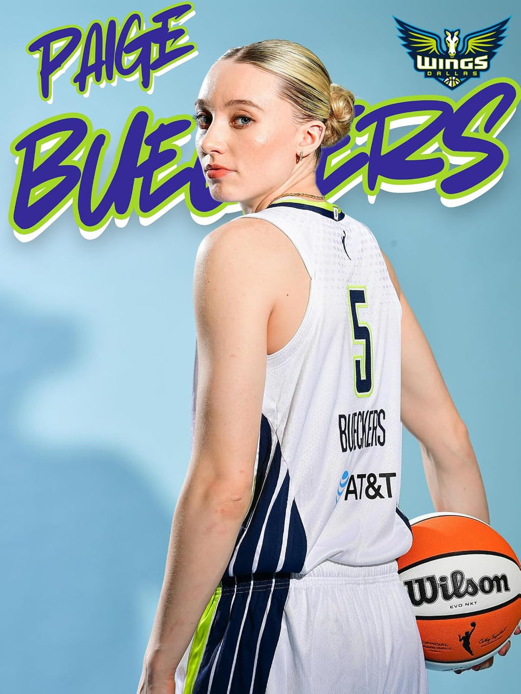 Paige Bueckers Dallas Wings WNBA Basketball Poster 2