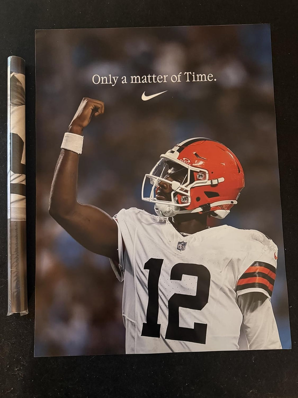 Cleaveland Brown Shedeur Sanders Only a matter of time Nike NFL Football Poster