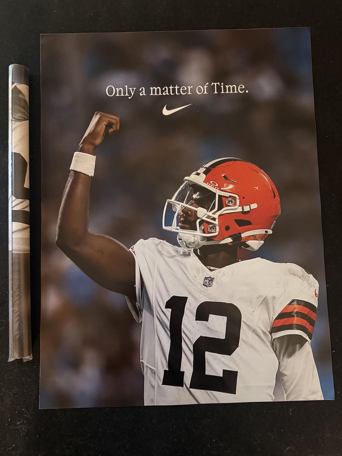 Cleaveland Brown Shedeur Sanders Only a matter of time Nike NFL Football Poster