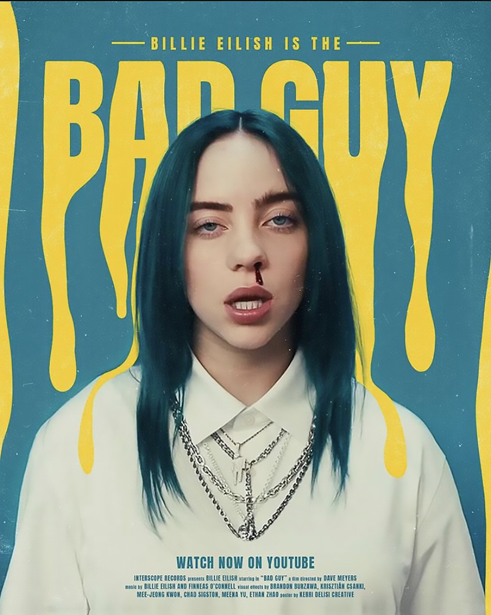 BILLIE EILISH POSTER BAD GUY