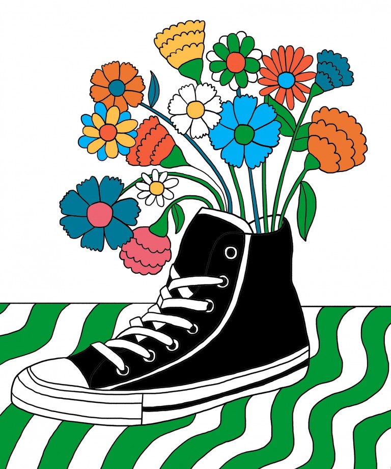Flower Shoe Poster